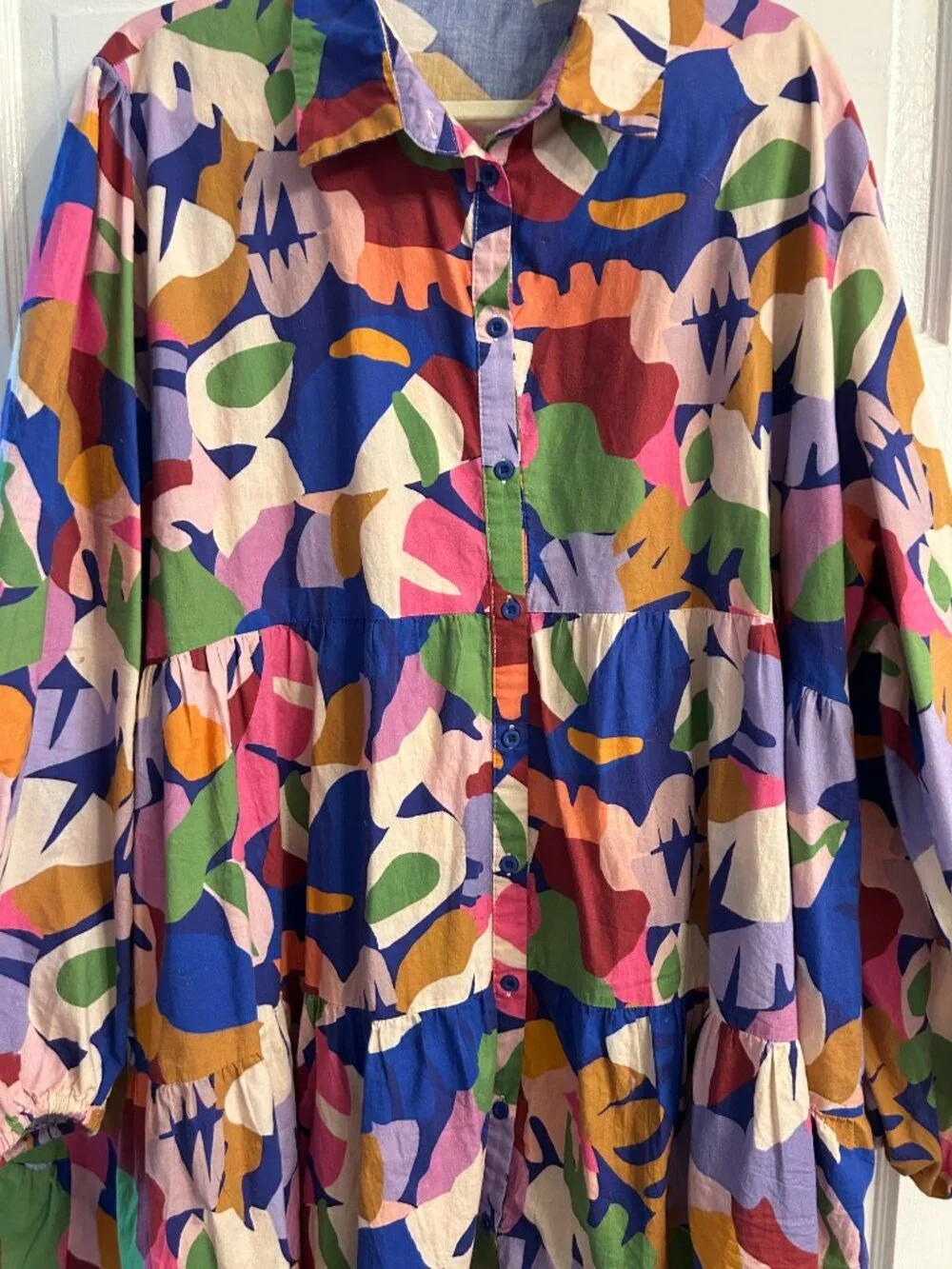 Little Party Dress Michelle Tiered Swing Shirt Dress AU 20 US 16 Plus Size - Picture 2 of 7